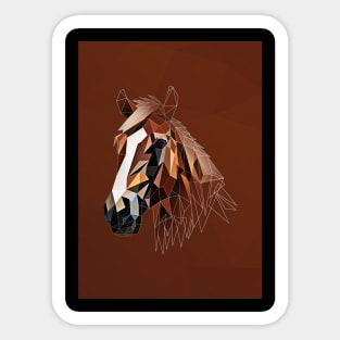 Low Poly Horse Sticker